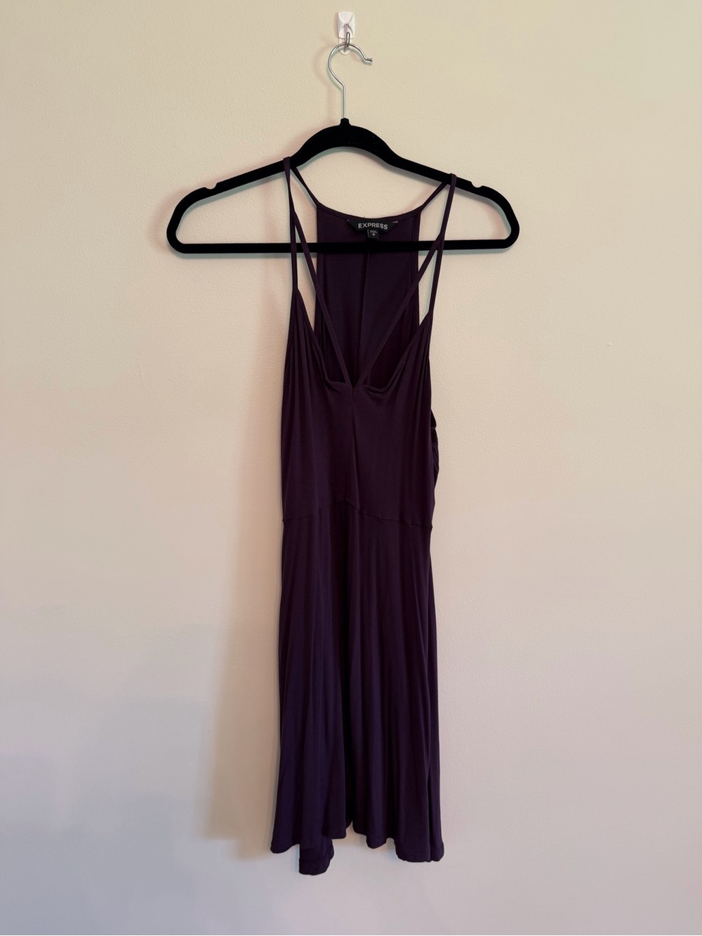 Express Plum Strappy Mini Dress in Plum